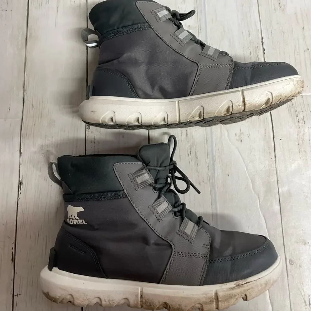 Sorel EXPLORER II CARNIVAL SPORT QUARRY SEA SALT WINTER BOOTS Women Size 8